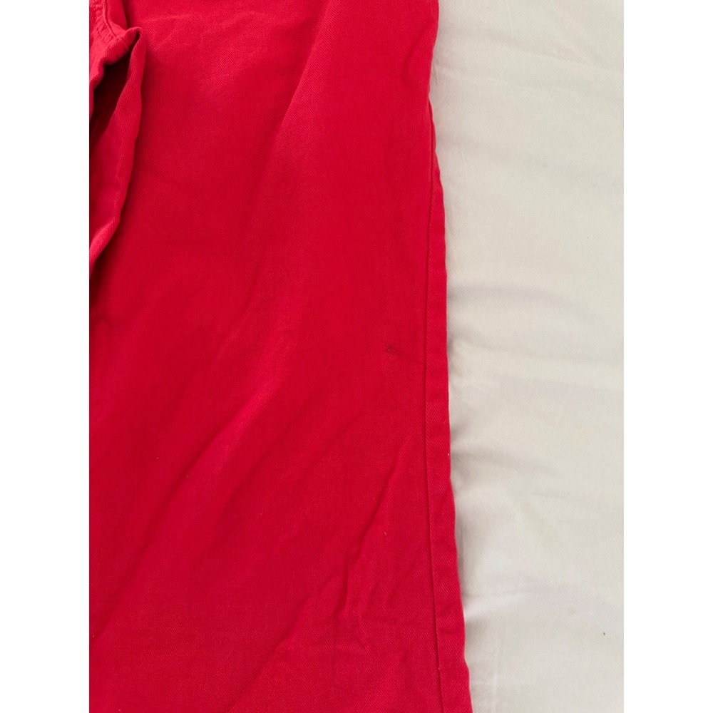 Draper James 12 Red Wide Leg Jeans High Rise Statement Denim Preppy - Picture 6 of 8
